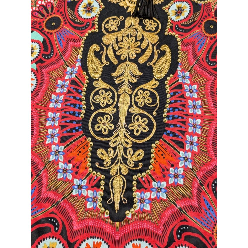 Roberto Cavalli Class Dress Medusa Baroque Paisley Print Bodycon Midi Italy - Picture 5 of 14